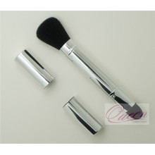 Silver Custom Retractable Blush Brush Metal Brush Makeup